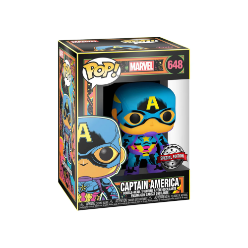 ФІГУРКА POP BLACK LIGHT MARVEL - CAPTAIN AMERICA / ФАНКО ПОП КАПІТАН АМЕРИКА ФІГУРКА POP BLACK LIGHT MARVEL - CAPTAIN AMERICA / ФАНКО ПОП КАПІТАН АМЕРИКА